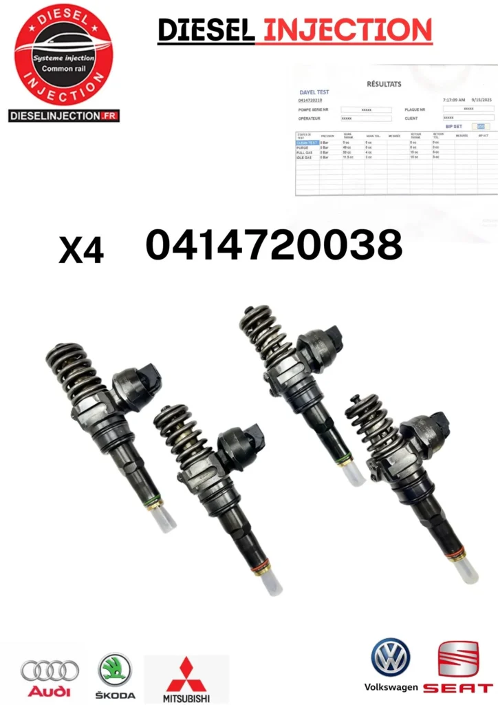 4 X Injecteur pompe 0414720088 – 0414720029 – 0414720038
