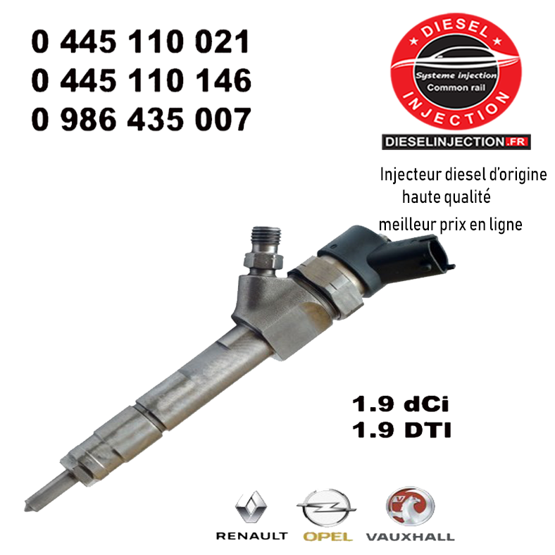Injecteur Bosch 0445110146 - 0445110021 Reconditionné0445110021 - 0445110146