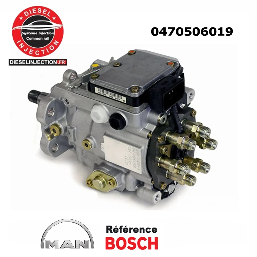 Pompe à injection BOSCH 0470506019 — John Deere 6010 / 6020, MAN L2000 / M2000