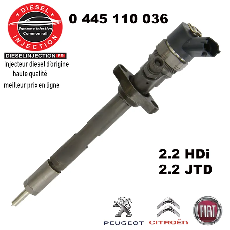 Injecteur bosch 0445110036 – 9653344880