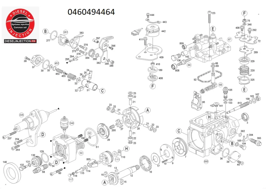 Pompe à injection BOSCH 0460494464