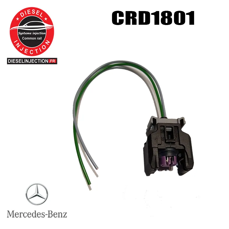 Connecteur-fiche-fichette injecteur ,delphi, CRD1801 ,mercedes benz