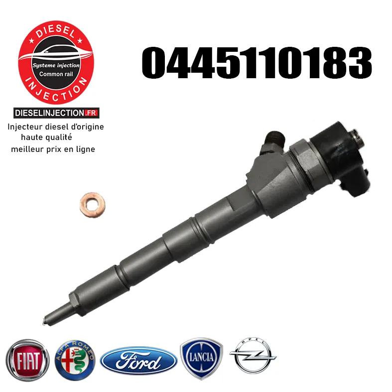 Injecteur bosch 0445110183 - 0986435102 neuf0445110183 R- 93169115- 0986435102 -55197875-9S519F593BA