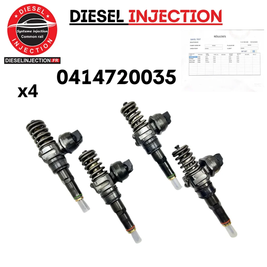 4 x Injecteur pompe BOSCH 0414720035 – 0414720022-0414720007