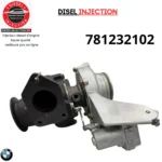 Turbo charger 781232102 Bmw 2.0D781232101, 781232102, 781232103, 781232104, 851820402