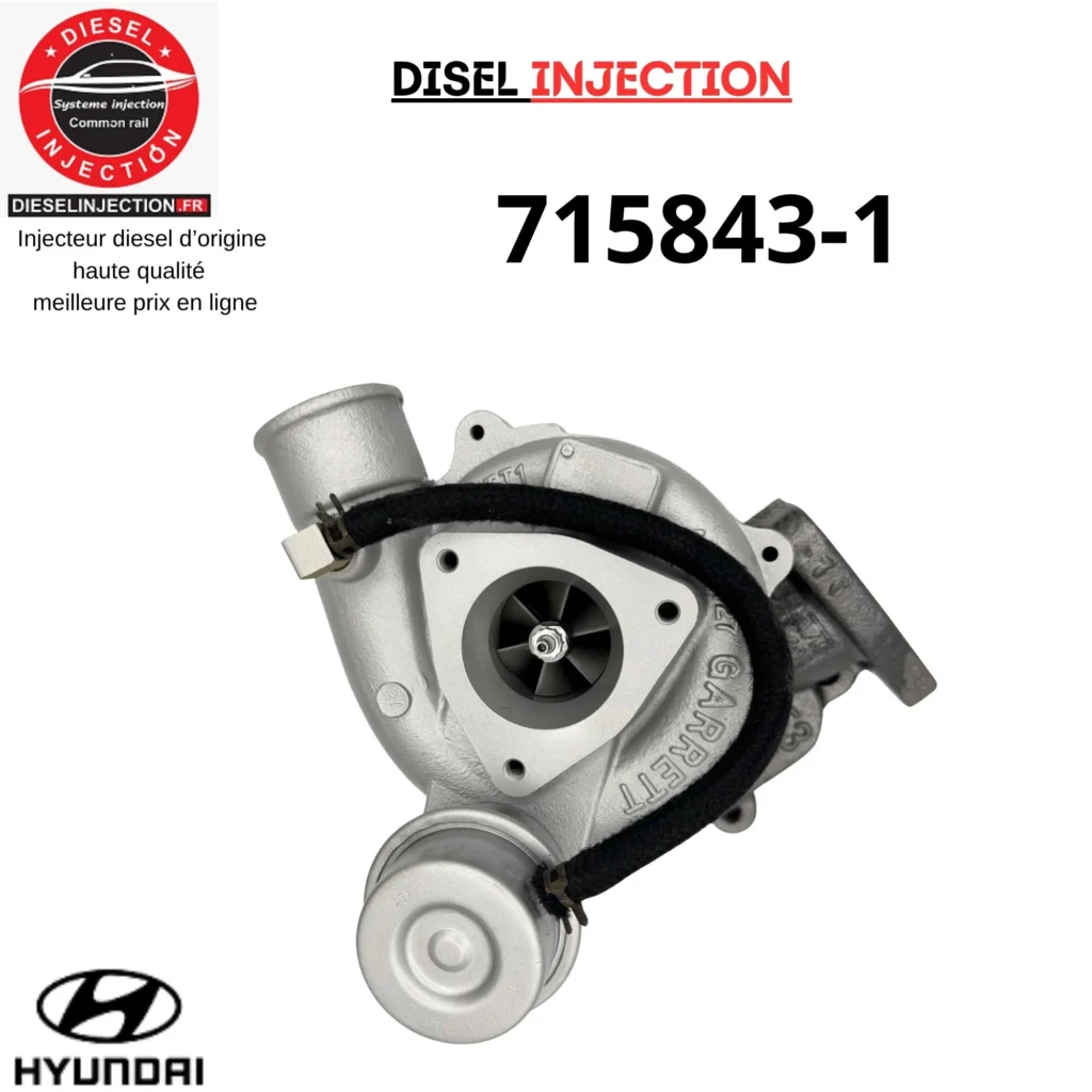 Turbo charger 715843-1 HYUNDAI H-1 2.5 CRDI 136 CV 715843-5001S