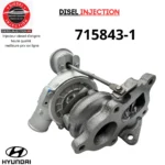 Turbo charger 715843-1 HYUNDAI H-1 2.5 CRDI 136 CV 715843-5001S715843-1 715843-5001S 2820042600
